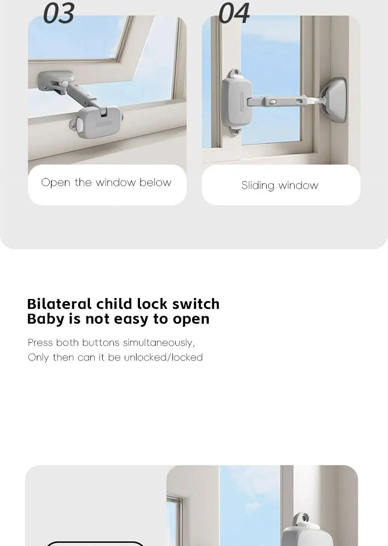 CowLost | aibedila-window-safety-door-lock-buckle-childen-protection-high-rise-anti-fall-windproof |12
