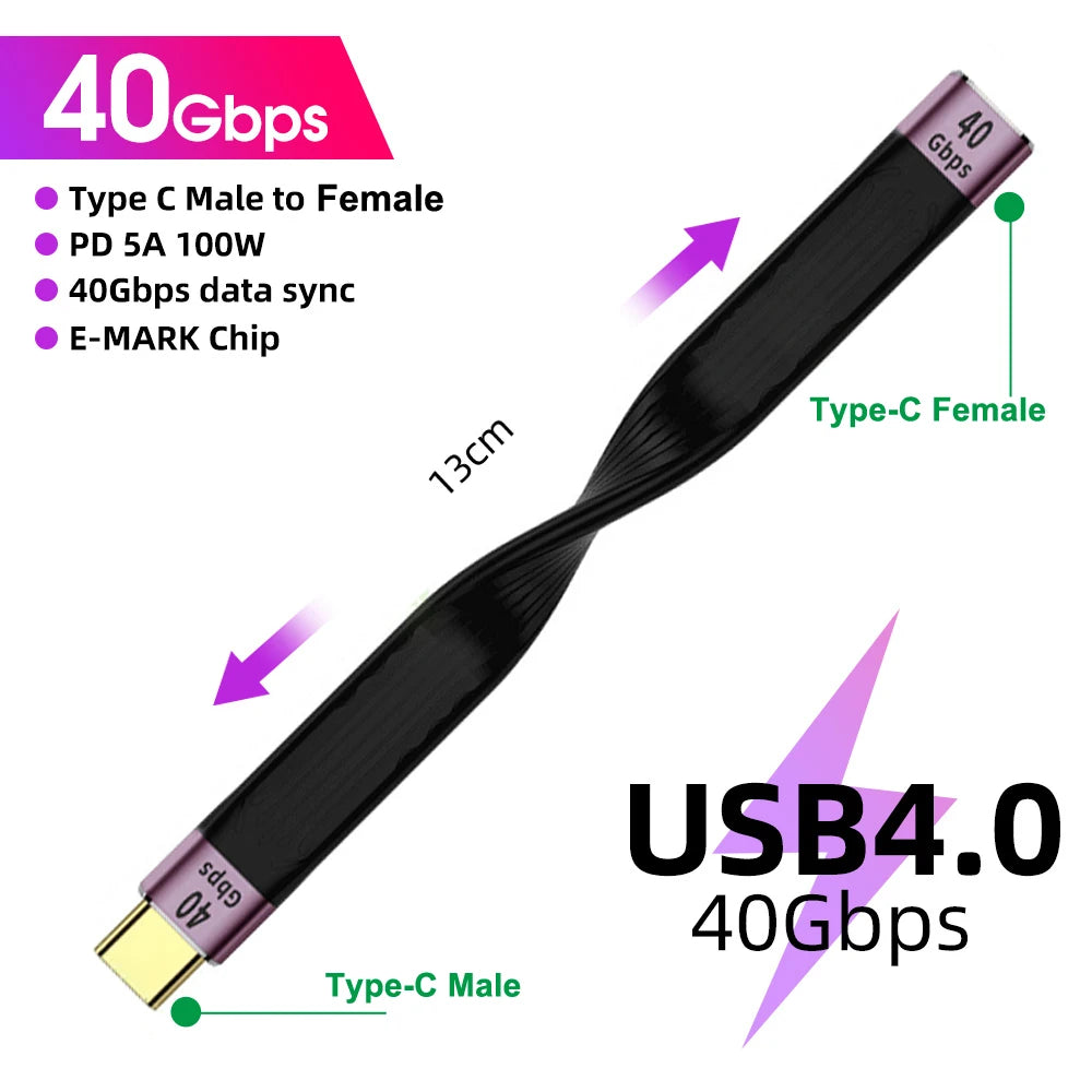CowLost | product_id-usb-3-1-4-0-type-c-to-type-c-cable-40gbps-100w-pd-5a-fast-charging-for-samsung-macbook-hard-drive-power-bank |17
