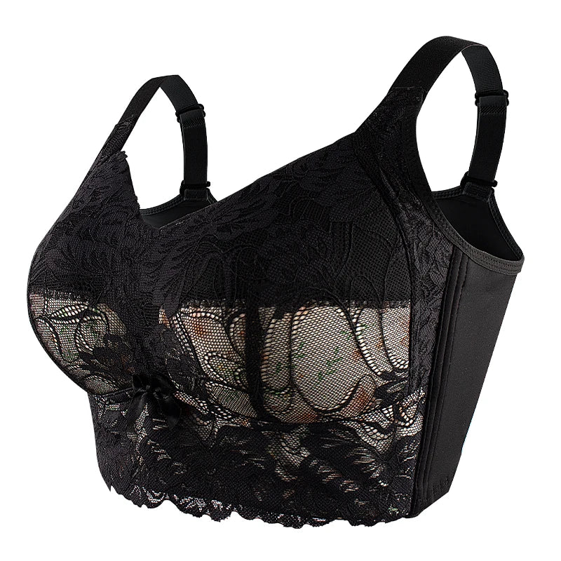CowLost | product_id-fallsweet-plus-size-wireless-lace-push-up-minimizer-bra-with-adjustable-wide-straps |15