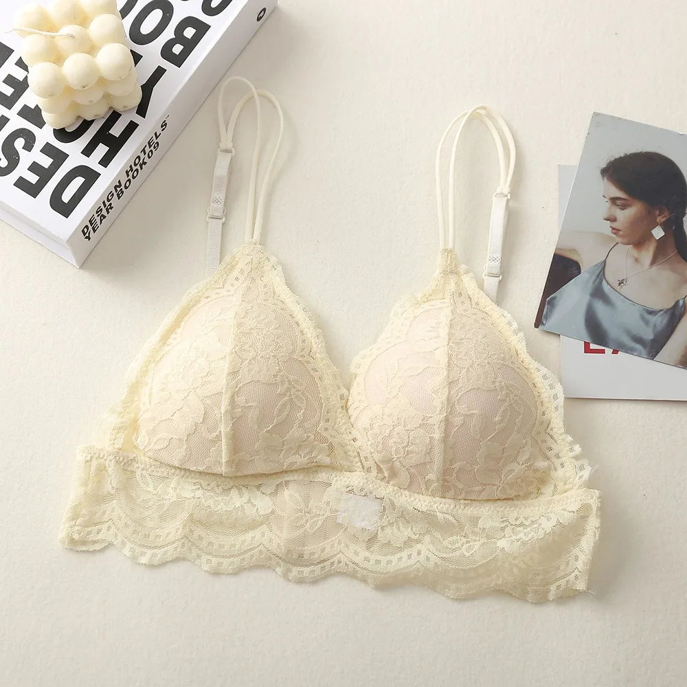 CowLost | product_id-lace-push-up-non-wire-backless-3-4-cup-padded-bralette-for-women-small-cup |11