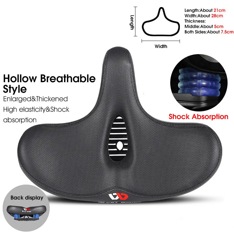 CowLost | west-biking-widen-bicycle-saddle-ergonomic-thick-comfortable-bike-saddle-shock-absorbtion-mtb-e-bike-cushion-bicycle-accessories |75