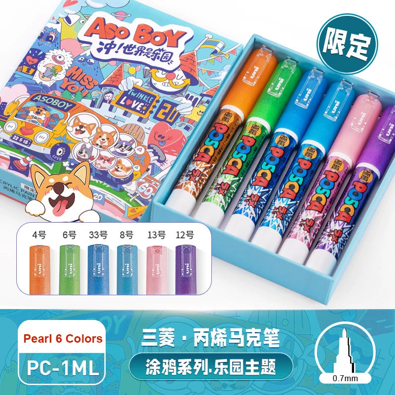 CowLost | product_id-uni-posca-limited-graffiti-marker-pen-set-8-assorted-colors-water-based-acrylic-0-7-2-5mm |19