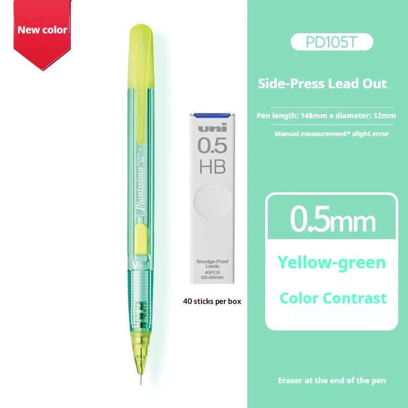 CowLost | product_id-pentel-pd105t-0-5mm-mechanical-pencil-break-resistant-lead-color-blocked-transparent-side-smooth-writing |27