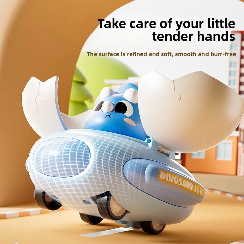 Cartoon Dinosaur Egg Plastic Bumper Car Classic Kids Interactive Toy