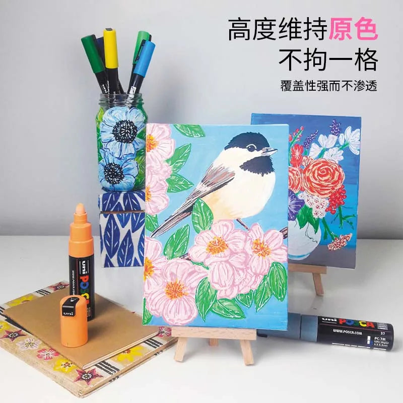 CowLost | product_id-uni-posca-paint-marker-pens-set-pc-1m-pc-3m-pc-5m-pc-8k-pc-17k-16-colors-art-markers-for-graffiti-drawing |2