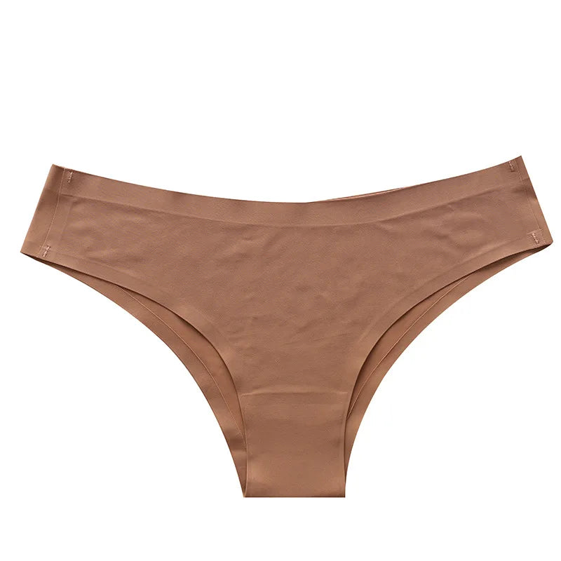 CowLost | product_id-women-s-ice-silk-seamless-low-waist-brazilian-briefs-m-xl-comfortable-panties |9