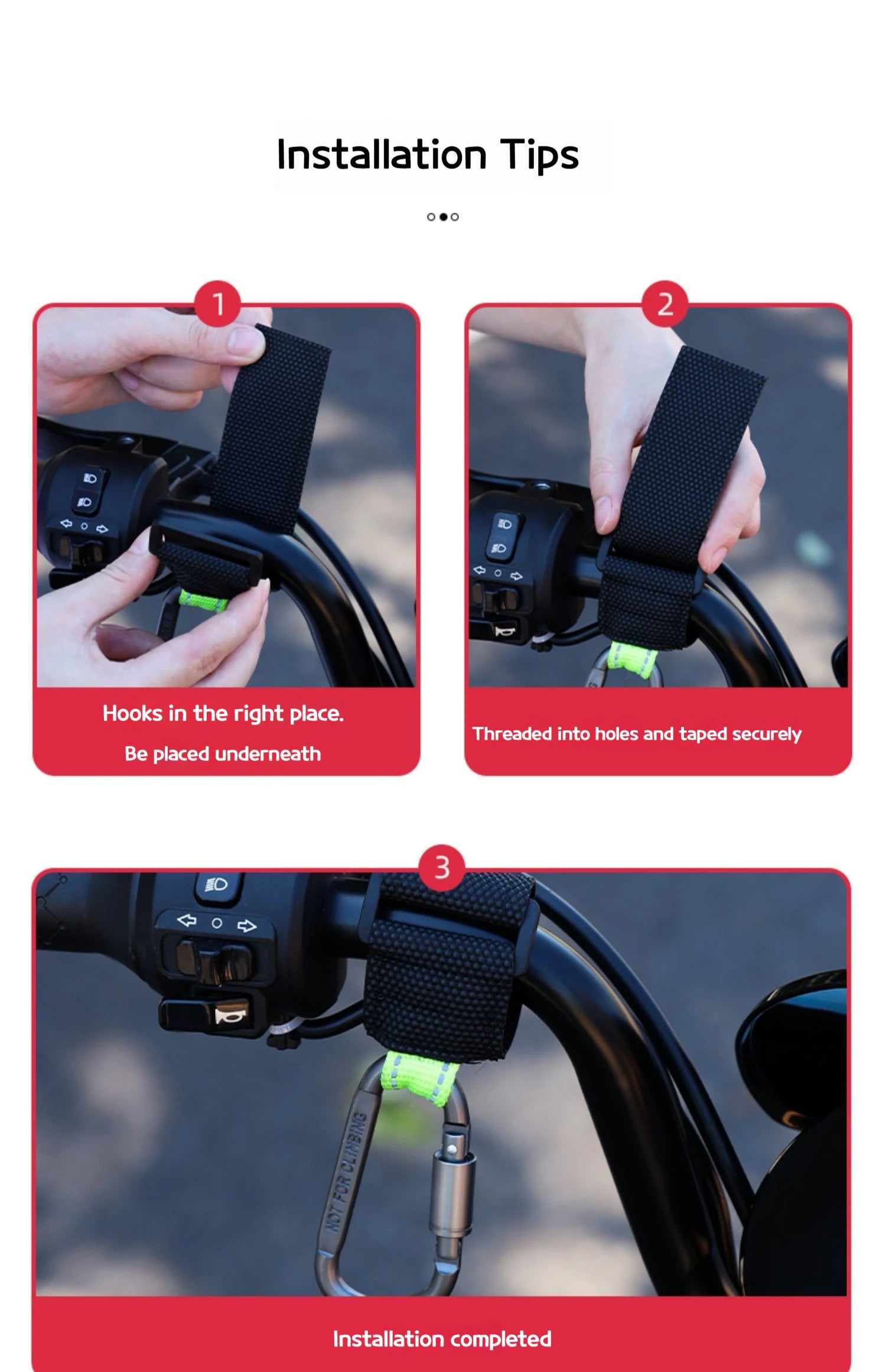 CowLost | product_id-2pcs-heavy-duty-aluminium-alloy-hooks-for-motorcycle-e-bike-scooter-outdoor-use |19