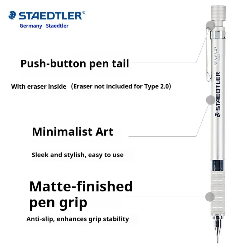 CowLost | product_id-staedtler-925-metal-mechanical-pencil-0-3-2-0mm-shatter-proof-for-technical-drawing-exams |3