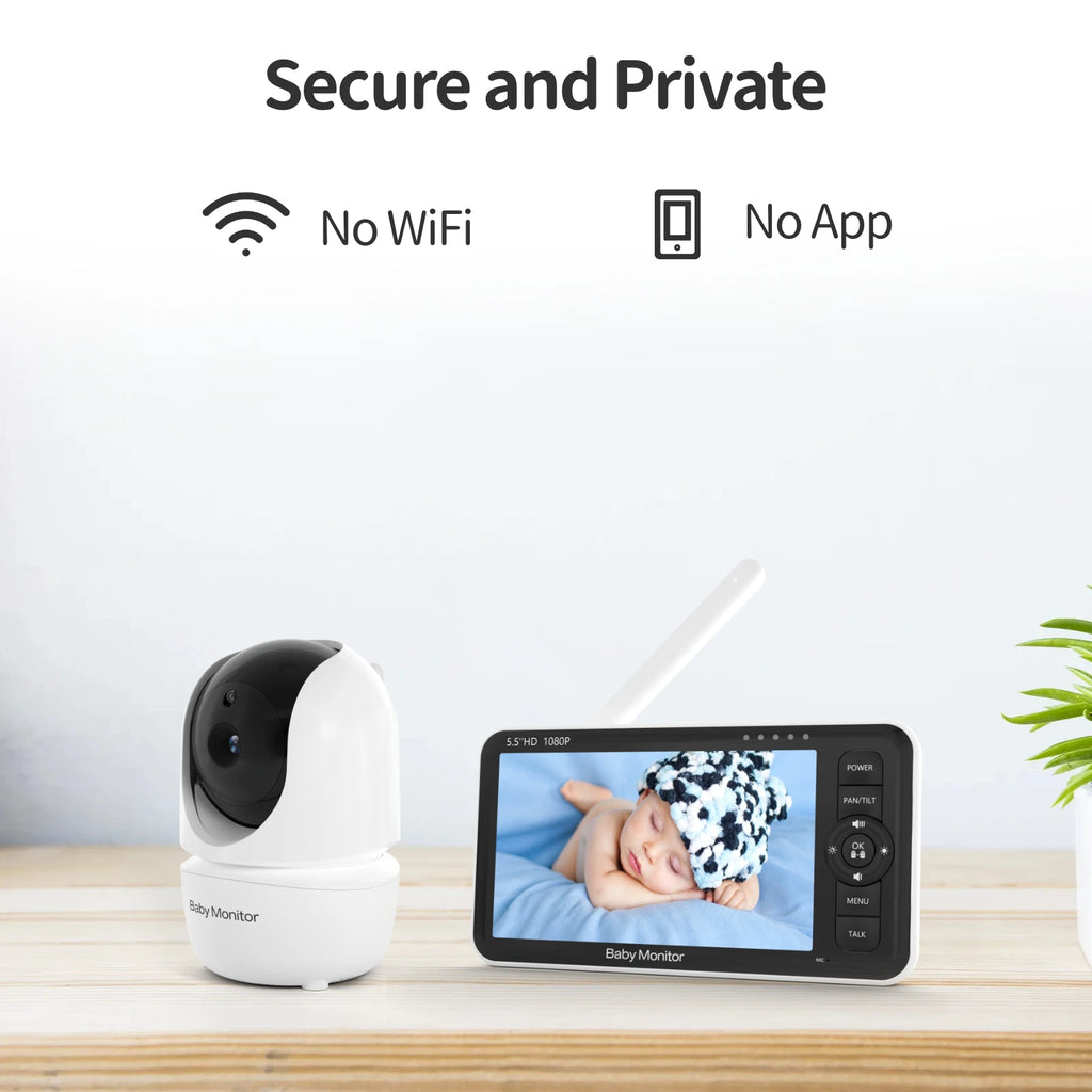CowLost | baby-transport-accessories-babystar-5-5-hd-baby-monitor-with-pan-tilt-zoom-1000ft-range-no-wifi-night-vision-temperature-lullaby-two-way-audio-vox-mode |20