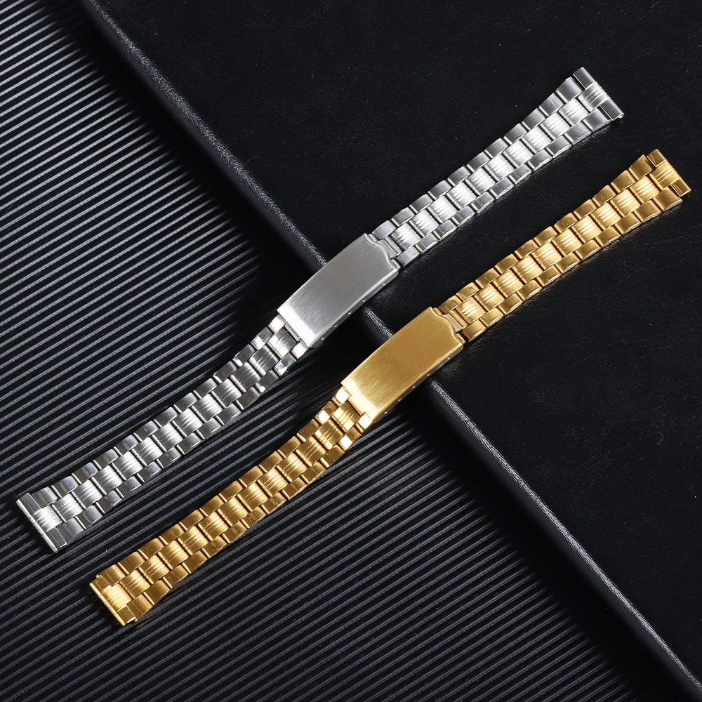 CowLost | product_id-universal-stainless-steel-watchband-12mm-20mm-with-folding-buckle-silver-gold |9