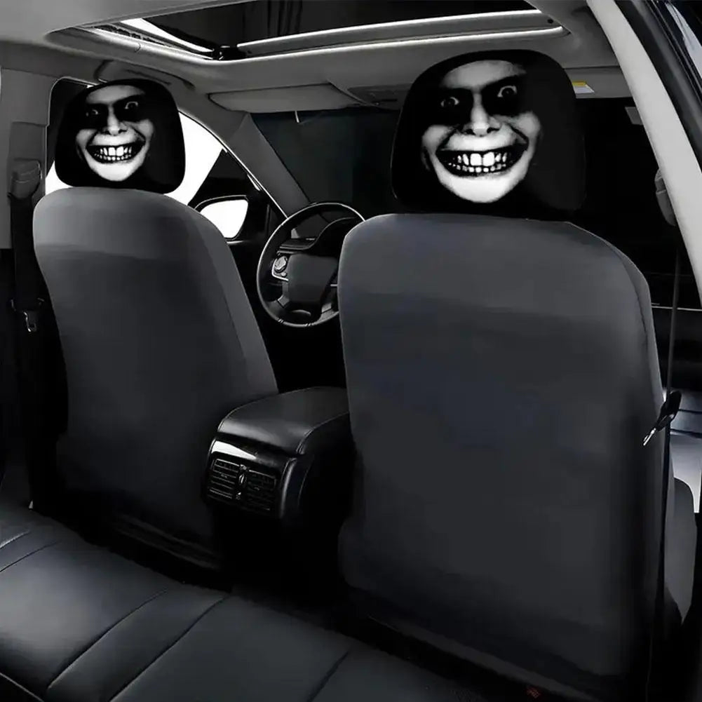 CowLost | car-seat-covers-product_id-2pcs-smiley-face-car-pillowcases-soft-washable-headrest-cushion-covers-polyester |3