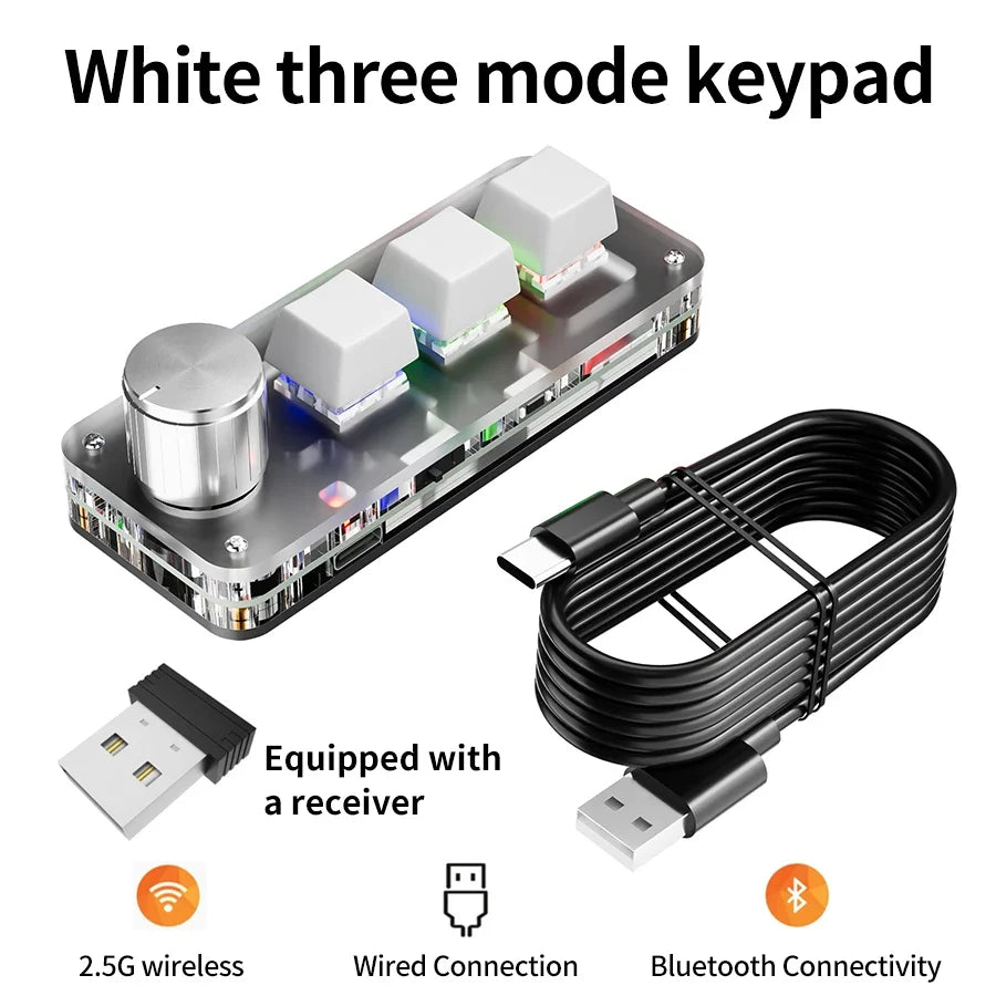 CowLost | product_id-2-4g-bluetooth-mini-mechanical-keyboard-3-key-with-macro-knob-hot-plug |19