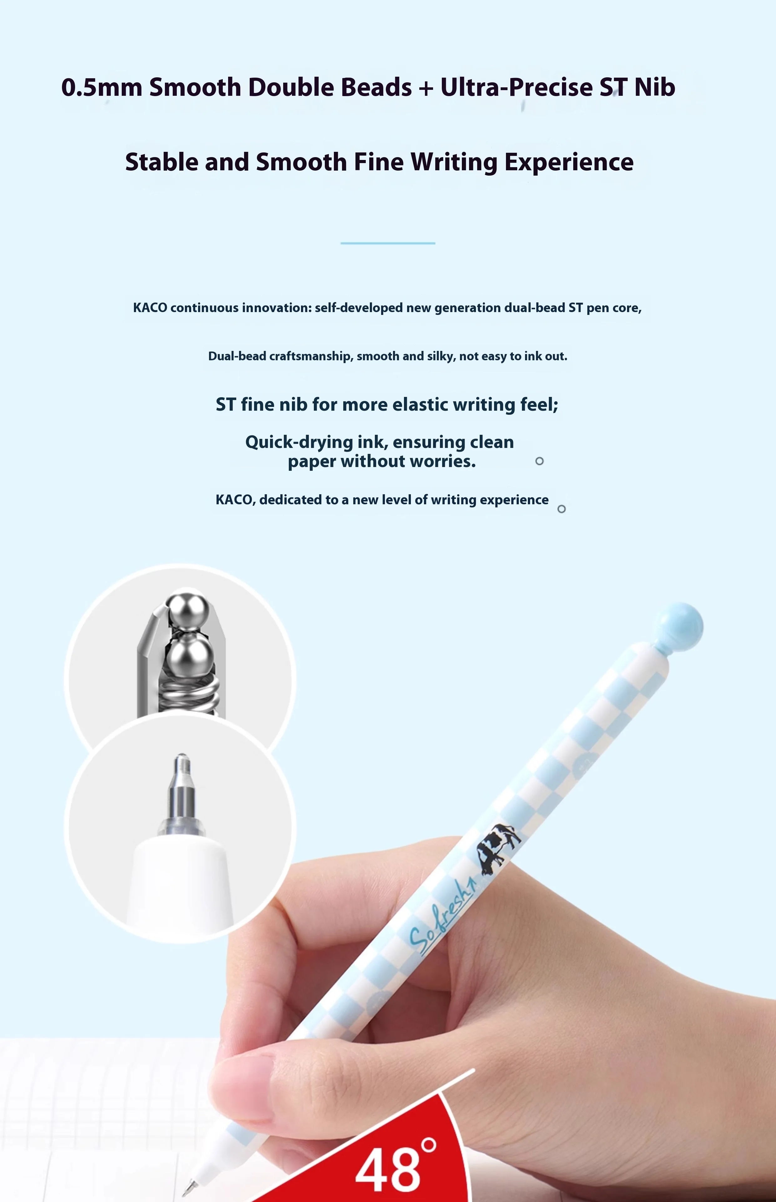 CowLost | product_id-kaco-zakuzaku-0-5mm-gel-pen-set-black-ink-smooth-writing-for-journaling-work-study-3pcs |14