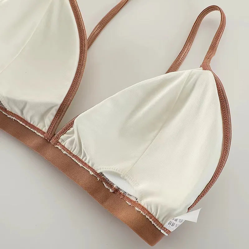 CowLost | product_id-wireless-lace-push-up-bra-for-women-thin-french-triangle-bralette |3