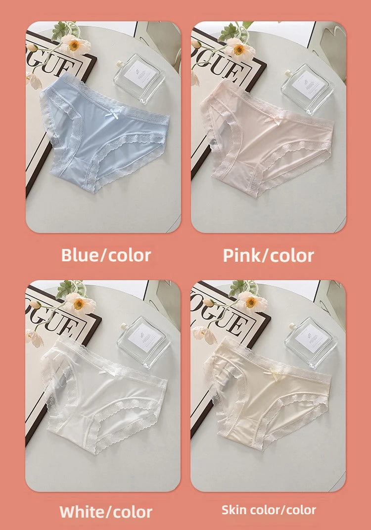 CowLost | activewear-pants-3pcs-seamless-ice-silk-lace-panties-set |23