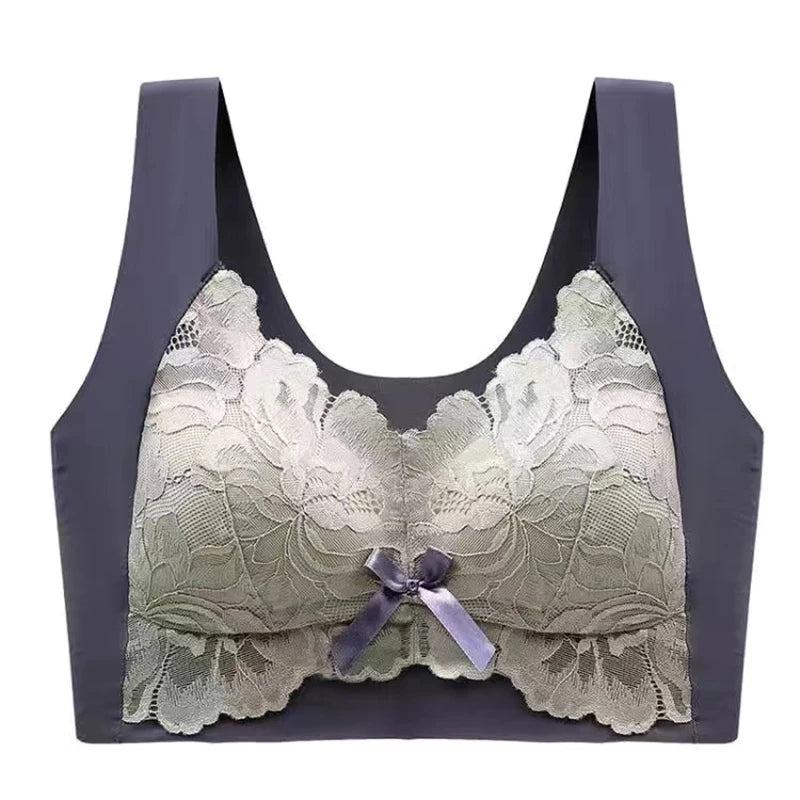 CowLost | product_id-plus-size-wireless-lace-seamless-full-cup-bra-for-women |11