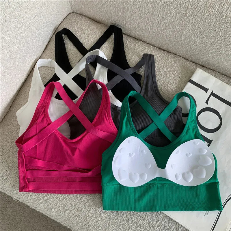 CowLost | product_id-women-s-seamless-cross-strap-hollow-back-sports-crop-top-without-steel-ring |7