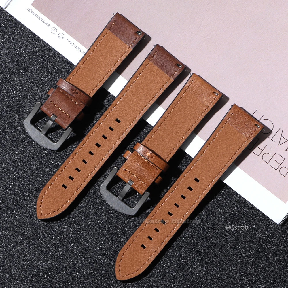 CowLost | product_id-calfskin-leather-watch-band-for-huawei-18mm-20mm-22mm-with-silver-stainless-steel-buckle |8