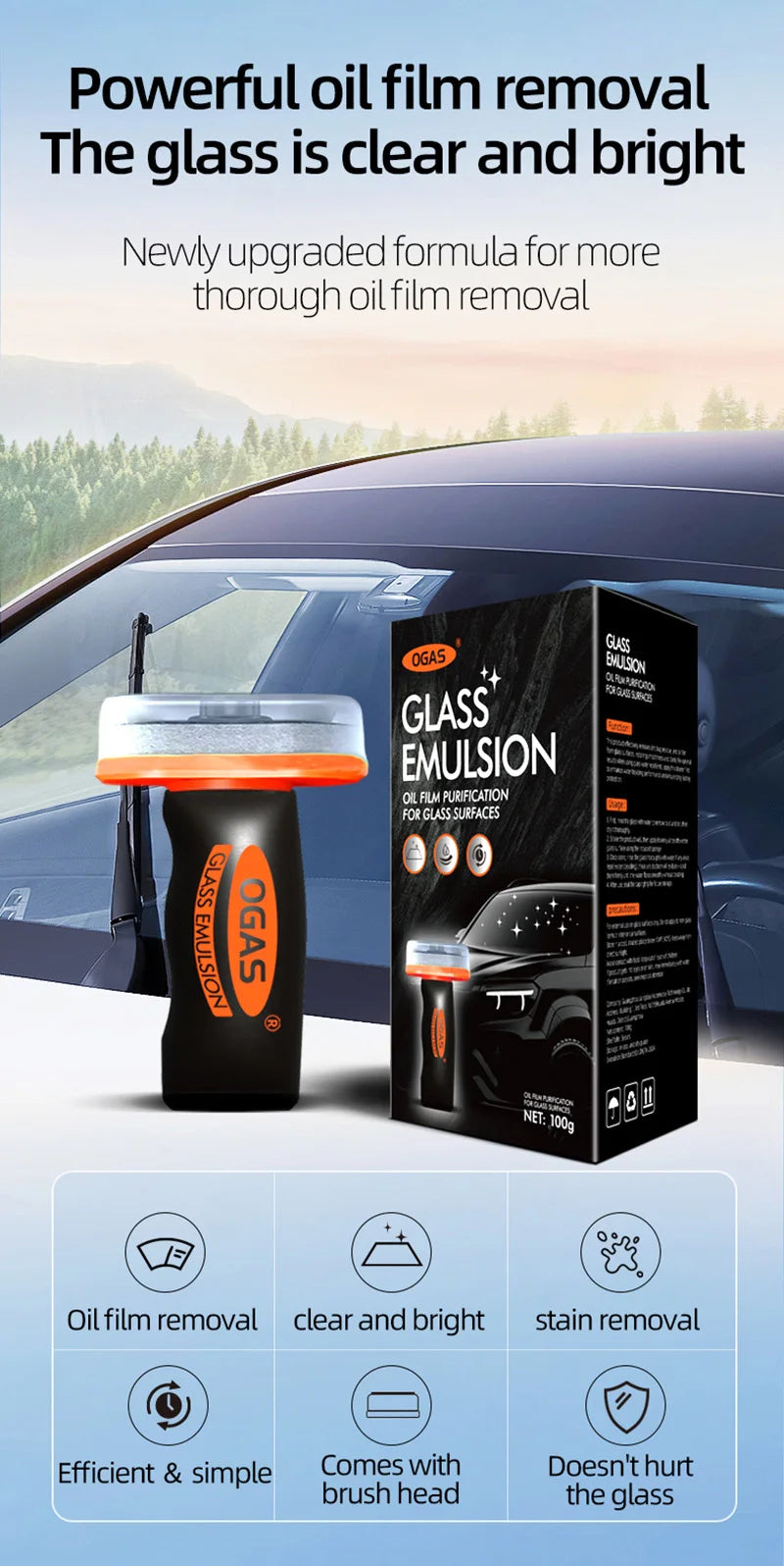 CowLost | car-glass-cleaner-gel-foam-windshield-watermark-remover-anti-fog-coating-fast-cleaning-for-car-windows-safe-rainproof |6