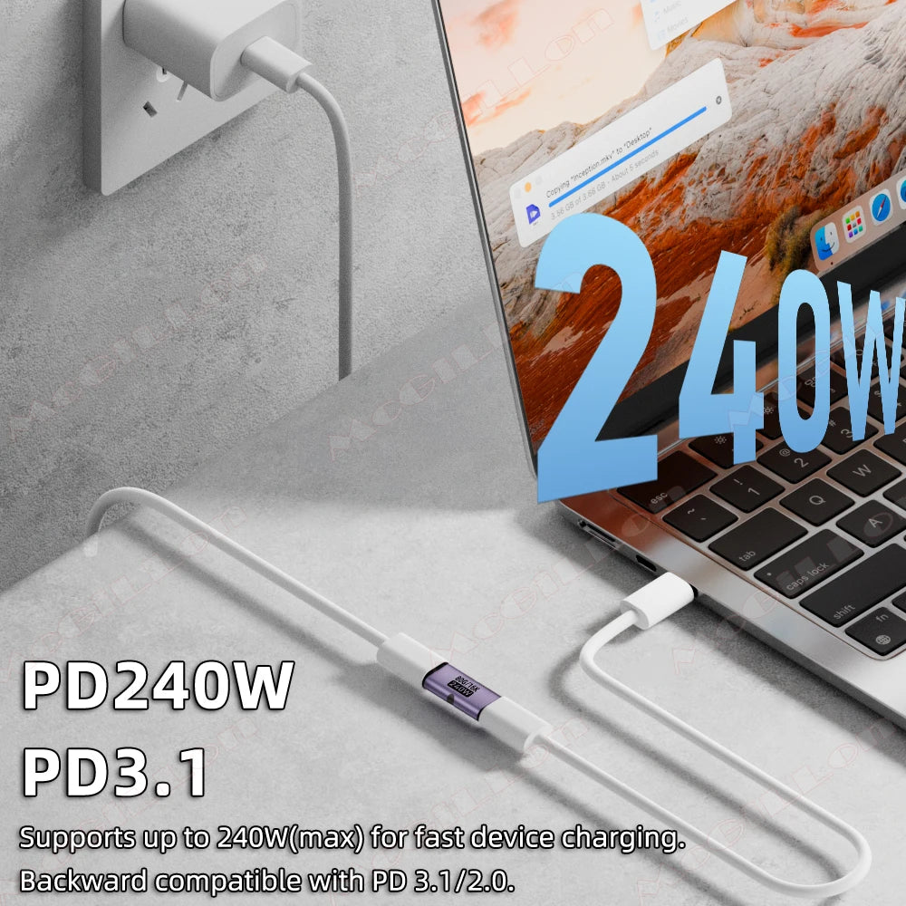 CowLost | video-product_id-pd240w-usb-c-female-to-female-otg-adapter-240w-pd3-1-fast-charging-80gbps-data-16k-60hz-video-support |3