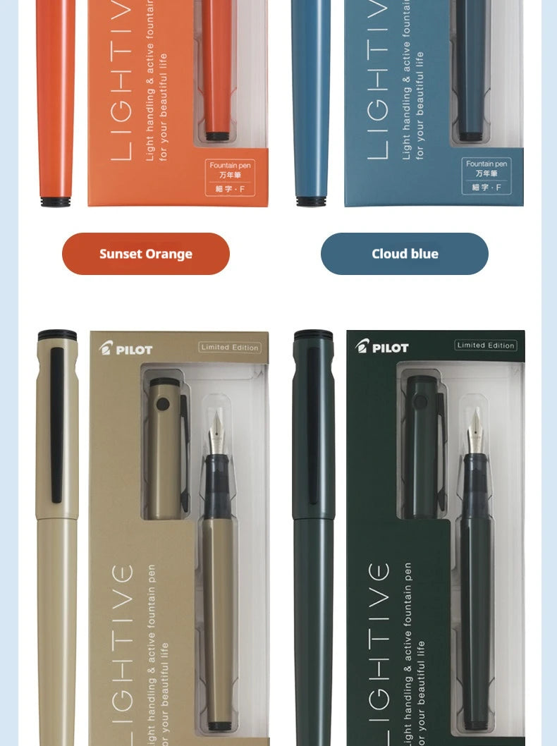 CowLost | product_id-pilot-lightive-citycamp-fountain-pen-ultra-lightweight-f-m-tip-ergonomic-smooth-writing-japan-stationery-gift |20
