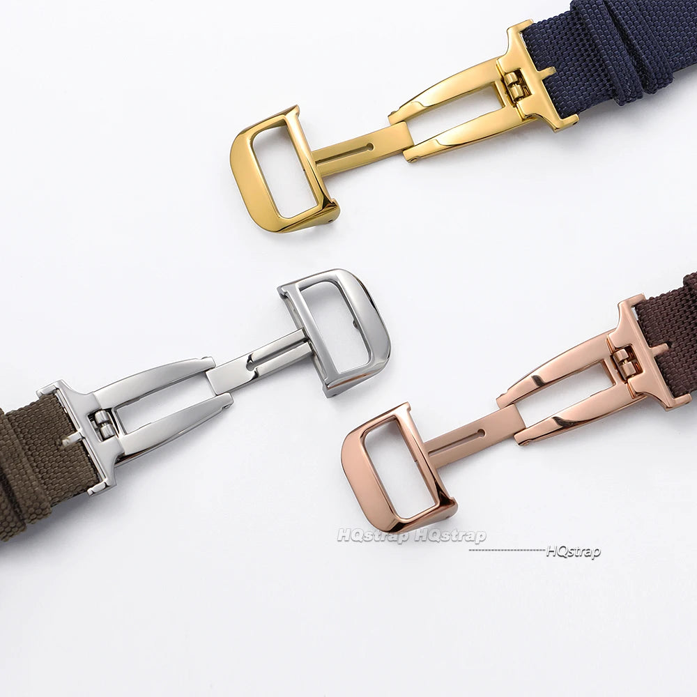 CowLost | product_id-18mm-deployment-butterfly-buckle-for-jaeger-silicone-cowhide-straps-silver-gold-rose-gold-steel-clasp |3