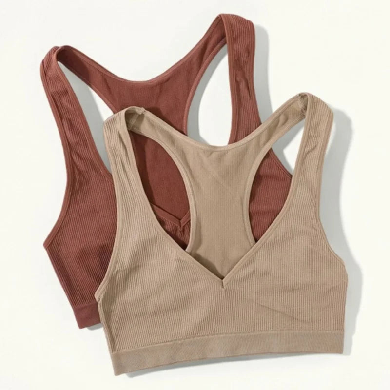 CowLost | product_id-seamless-wirefree-deep-v-neck-unlined-comfort-bra-top-for-women |2