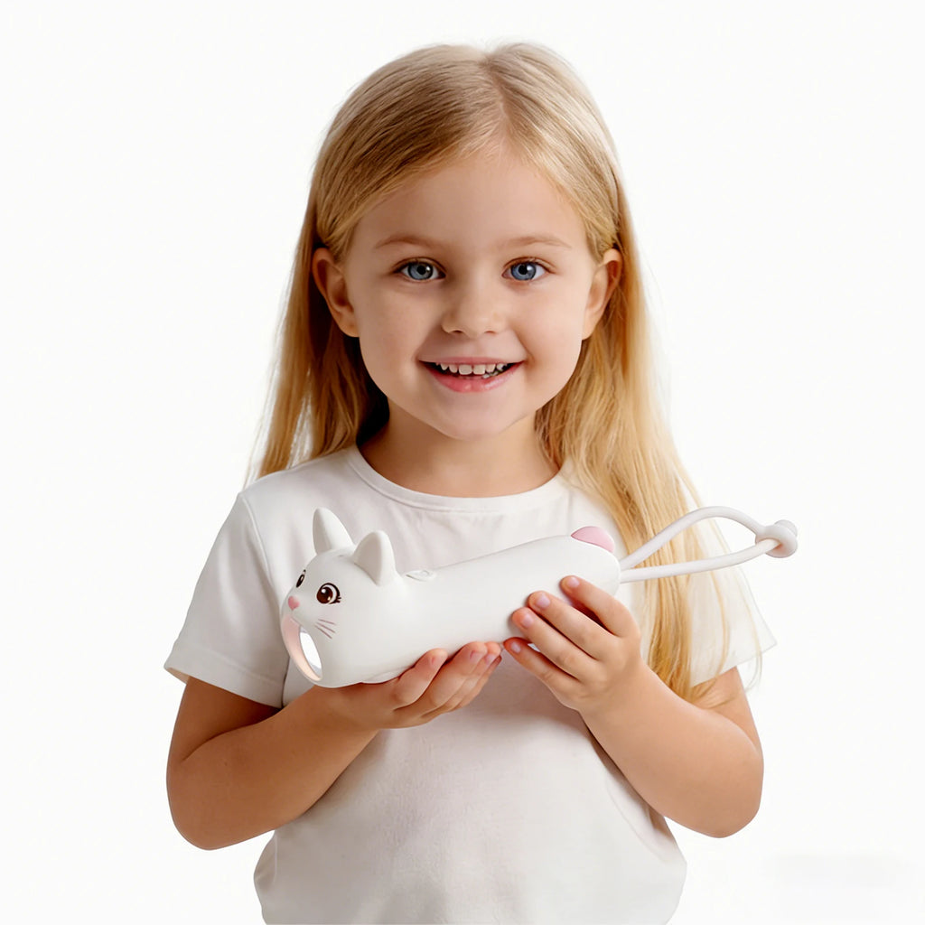 CowLost | product_id-silicone-usb-rechargeable-led-flashlight-portable-dinosaur-sea-turtle-rabbit-kitten-torch-for-kids |2