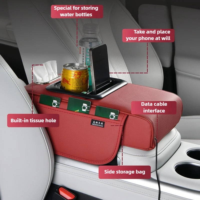 CowLost | multi-function-car-armrest-box-with-usb-port |4