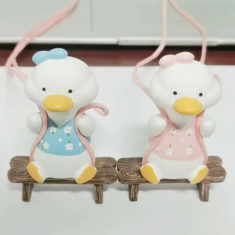 CowLost | product_id-gypsum-bowknot-duck-pendant-car-rearview-mirror-swing-gift |5