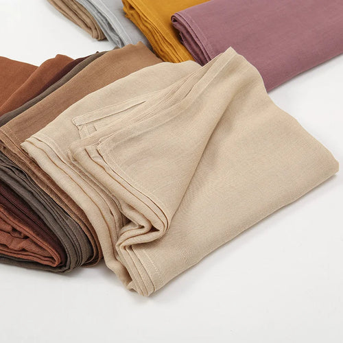 CowLost | 2pcs-set-hijab-matching-color-jersey-cap-lady-plain-viscose |2
