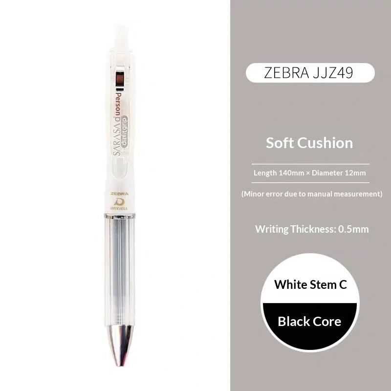 CowLost | product_id-zebra-jjz49-quick-dry-gel-pen-0-4-0-5mm-retractable-cushion-grip-transparent-design-for-exams-writing |29