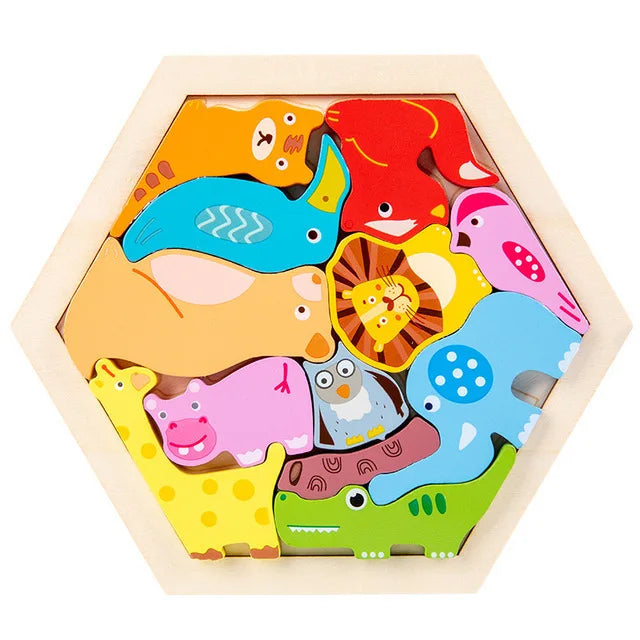 CowLost | fencing-barriers-wooden-baby-jigsaw-puzzle-toy-creative-3d-puzzle |19