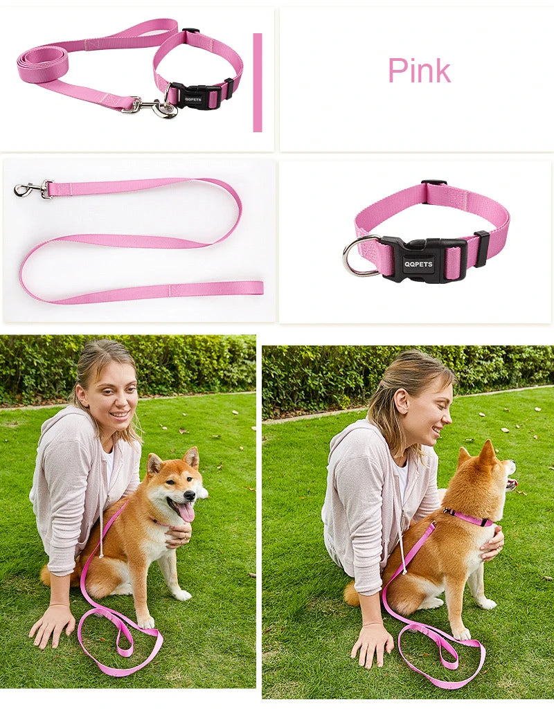 CowLost | dog-diapers-adjustable-nylon-dog-collar-and-leash-set |14