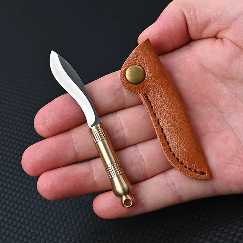 CowLost | activewear-pants-brass-dragon-head-mini-folding-knife-portable-edc-cutter |14