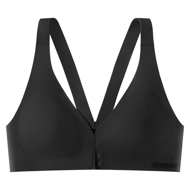 CowLost | product_id-plus-size-adjustable-front-buckle-sports-bra-wire-free-breathable-supportive |16