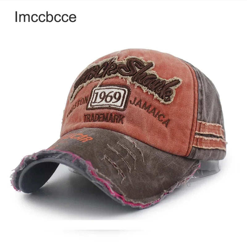 CowLost | washed-cotton-1969-embroidery-baseball-cap |2