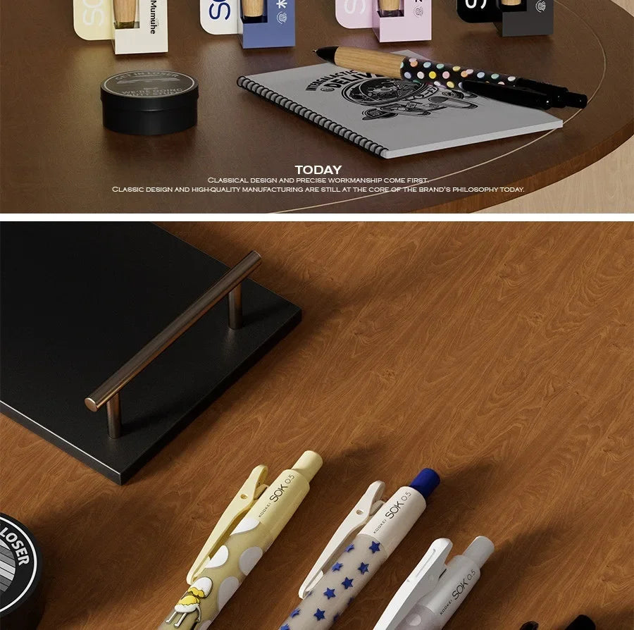 CowLost | product_id-kookei-gel-pen-with-oak-wood-handle-smooth-0-5mm-st-nib-fast-dry-ink-polka-dot-design-for-students-professionals |8