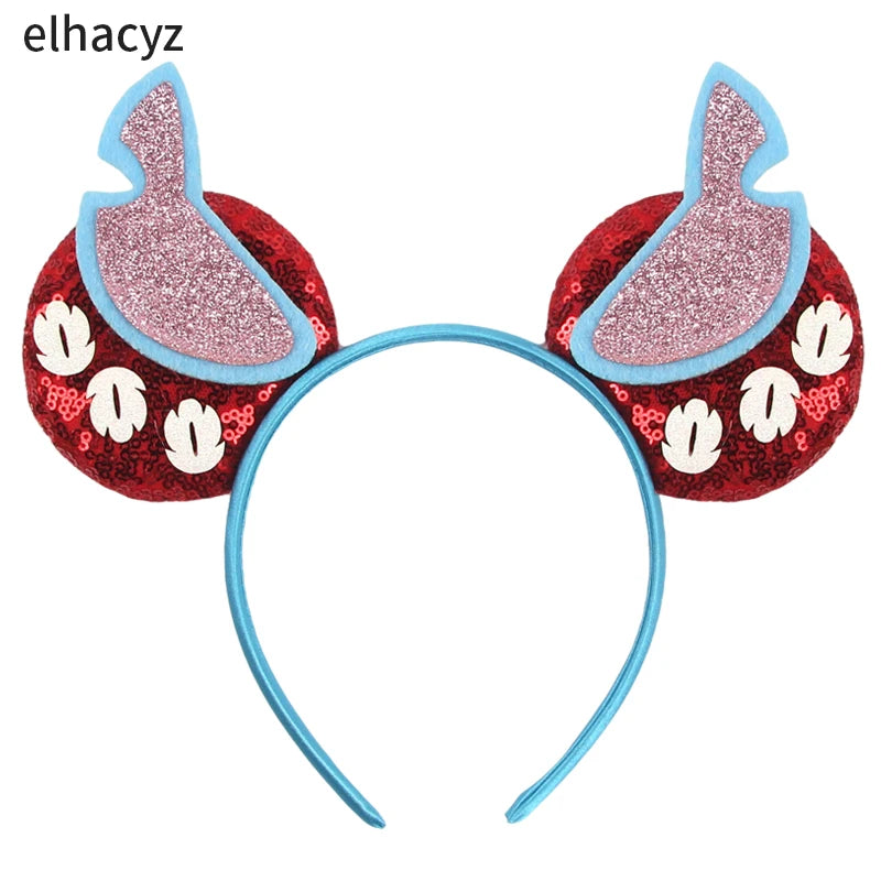 CowLost | cartoon-lilo-stitch-head-band-girls-sequins-bow-hairband |50
