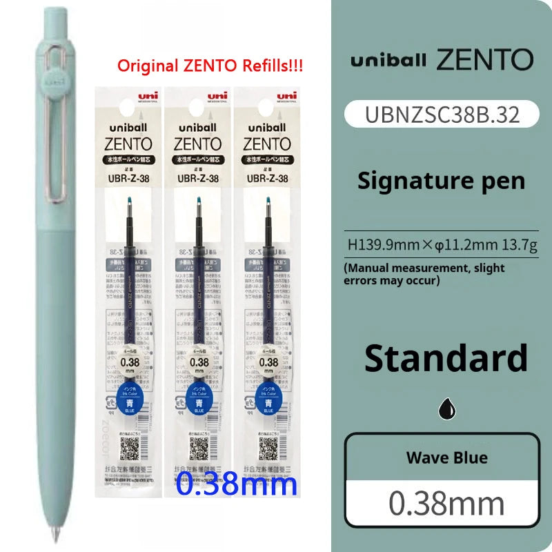 CowLost | product_id-uni-ball-zento-ubn-zsc-multi-color-gel-pen-0-38-0-5mm-refillable-smooth-writing-recycled-design |38