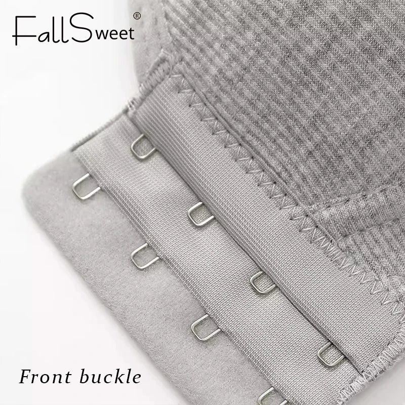 CowLost | product_id-fallsweet-4pcs-wireless-front-closure-full-coverage-push-up-bra-for-women |4