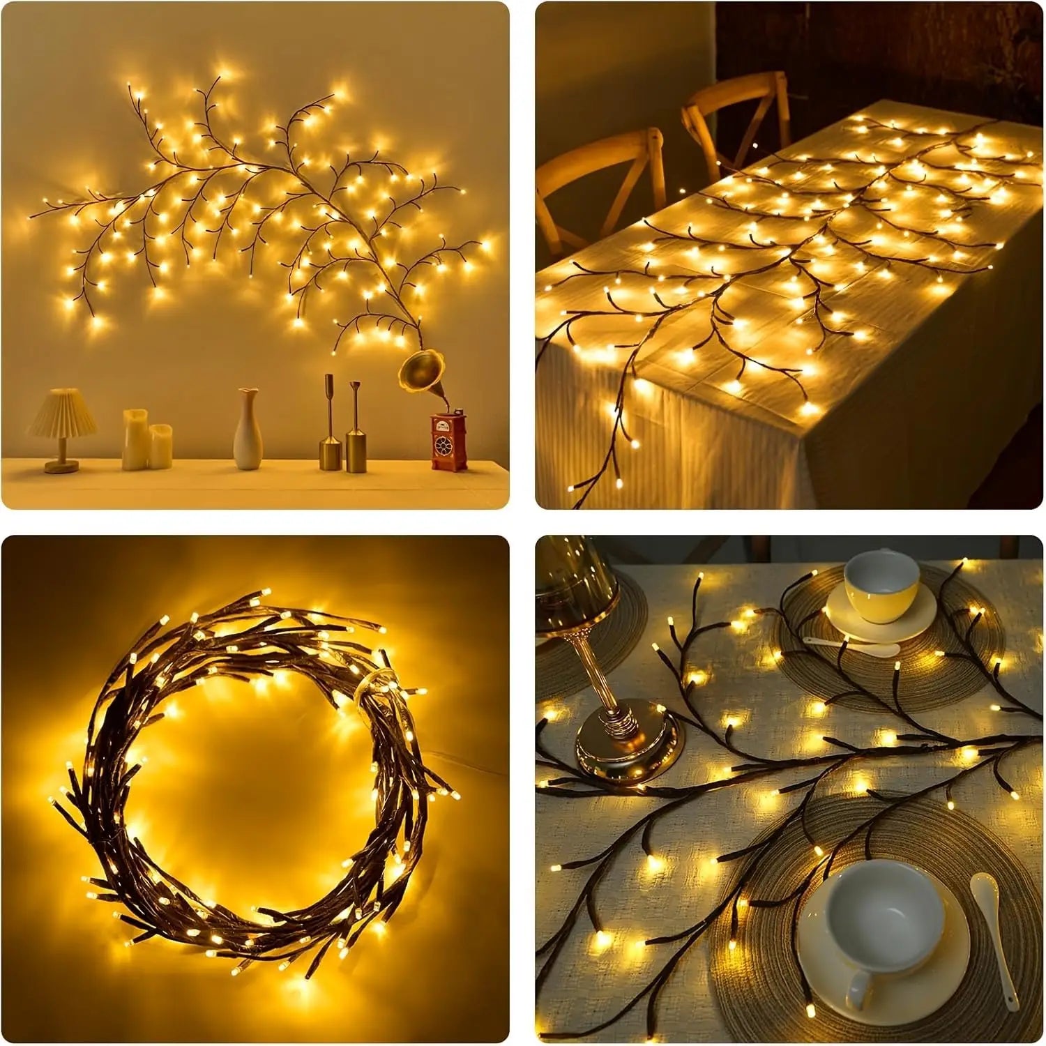 CowLost | product_id-144led-usb-bendable-artificial-willow-vine-string-lights-for-indoor-holiday-decor |16
