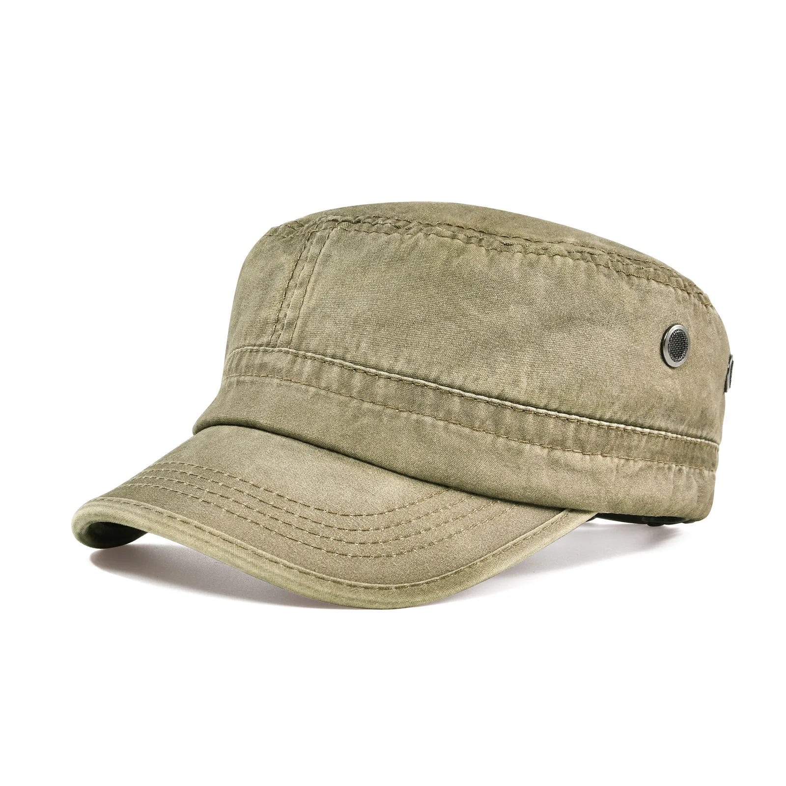 CowLost | voboom-denim-army-cap-men-washed-cotton-bucket-hat |13