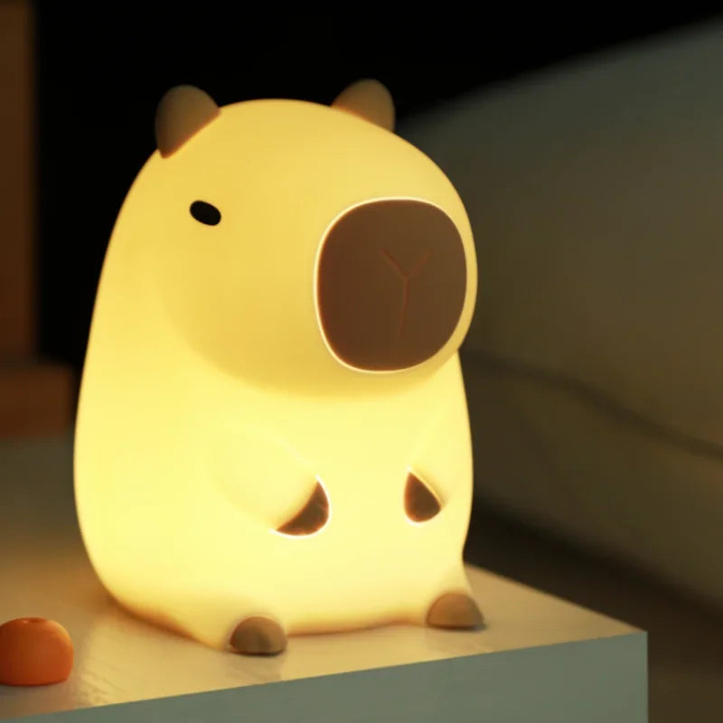 CowLost | product_id-cartoon-capybara-usb-rechargeable-silicone-night-light-with-dimming-and-timer |19