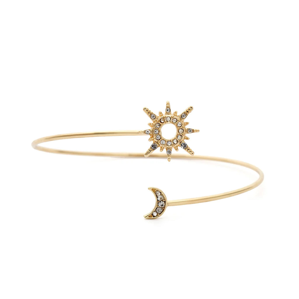 CowLost | bohemia-simple-adjustable-upper-arm-cuff-bracelet-for-women-starfish-pearl-zircon-leaf-star-moon-open-bangle |5