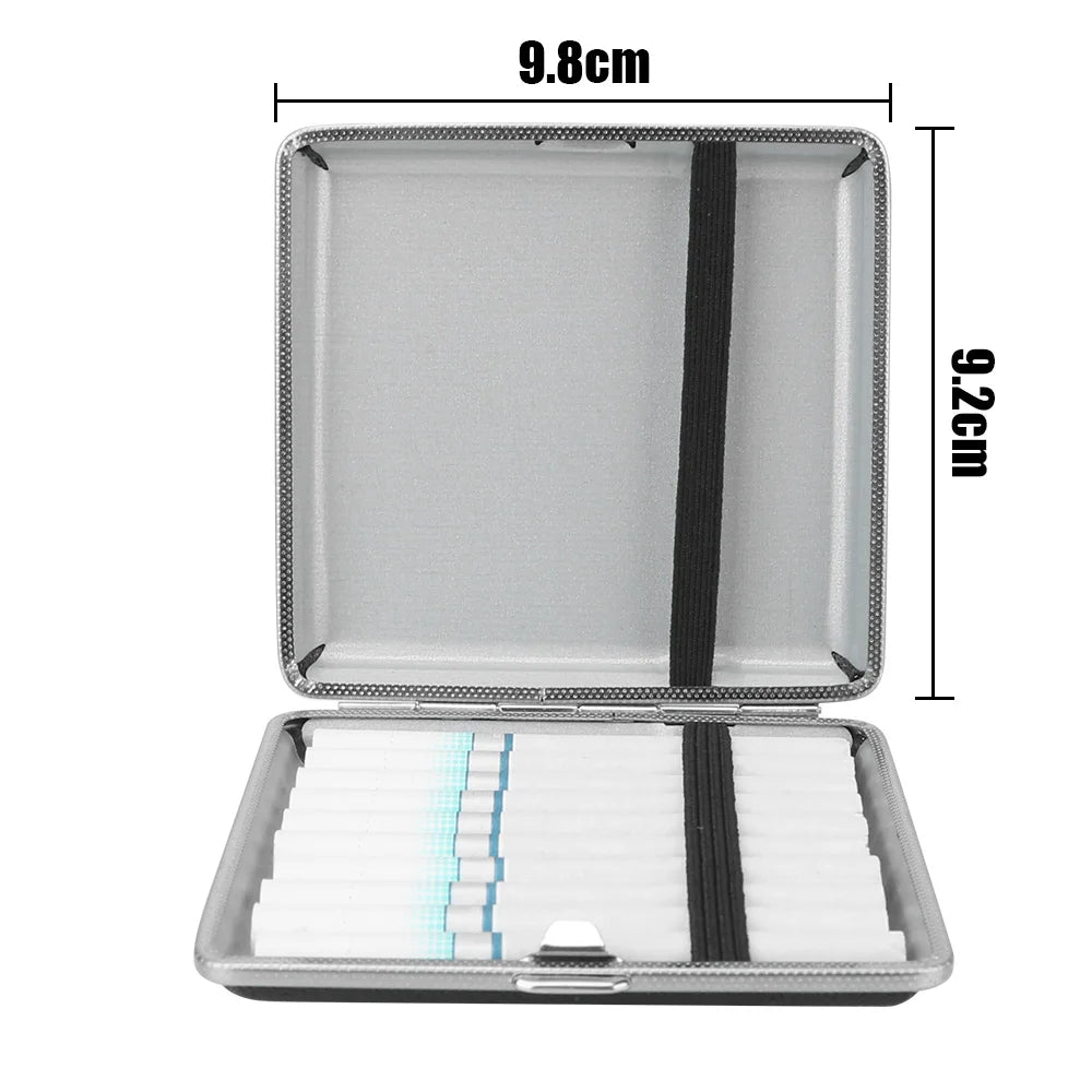 CowLost | product_id-stainless-steel-leather-cigarette-case-for-20pcs-double-open-tobacco-box |1