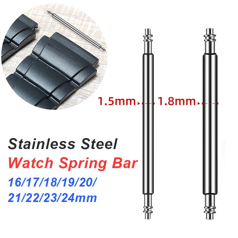CowLost | watch-bands-product_id-stainless-steel-watch-spring-bars-rods-1-5mm-1-8mm-diameter-10-20pcs-16-24mm |7