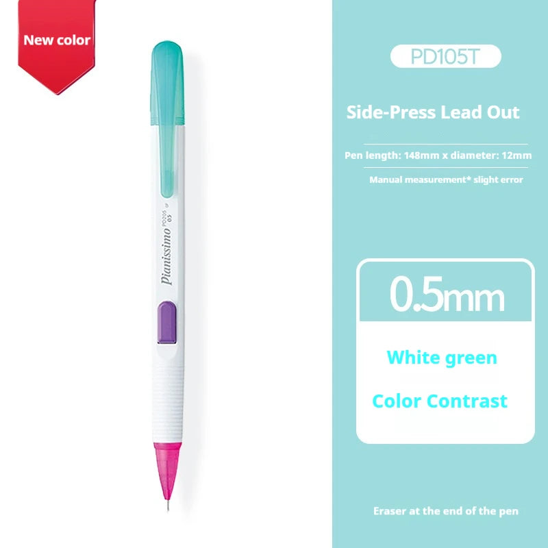 CowLost | product_id-pentel-pd105t-0-5mm-mechanical-pencil-break-resistant-lead-color-blocked-transparent-side-smooth-writing |26