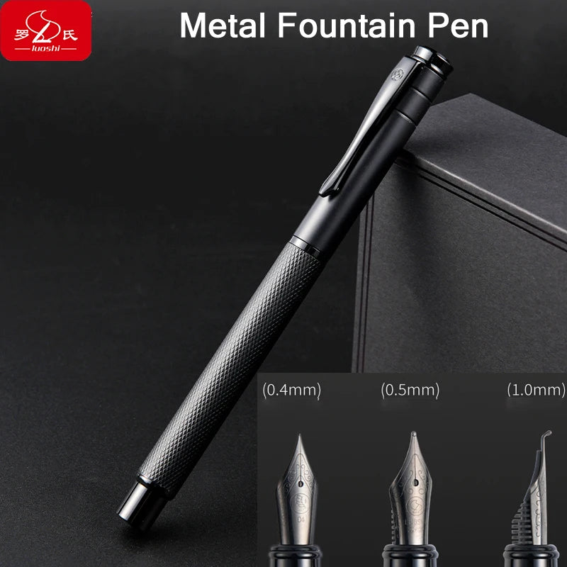 CowLost | product_id-luoshi-dragon-scale-engraved-metal-fountain-pen-0-4-0-5-1-0mm-nib-smooth-writing-calligraphy-office-gift |3