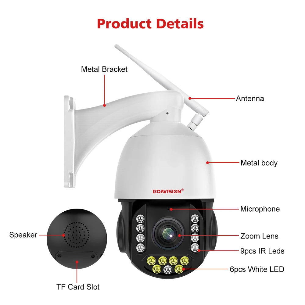 CowLost | 4k-8mp-outdoor-camera-4g-sim-card-wifi-poe-humanoid-tracking-30x-zoom-ptz-speed-dome-2-4ghz-5ghz-dual-band-wifi-surveillance-cam |26